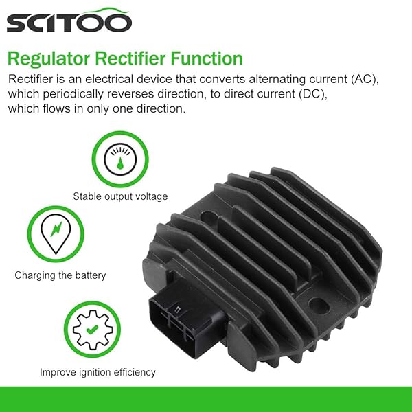 SCITOO SCITOO JAZ04287 Voltage Regulator Rectifier for Yamaha FZ6R, Royal Star & V Star 1100 (2009-2013, 1999-2012) - View 4 of 8