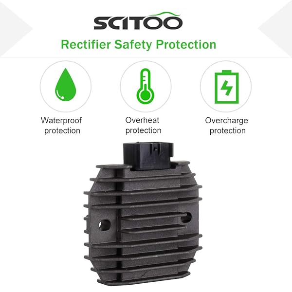 SCITOO SCITOO JAZ04287 Voltage Regulator Rectifier for Yamaha FZ6R, Royal Star & V Star 1100 (2009-2013, 1999-2012) - View 5 of 8