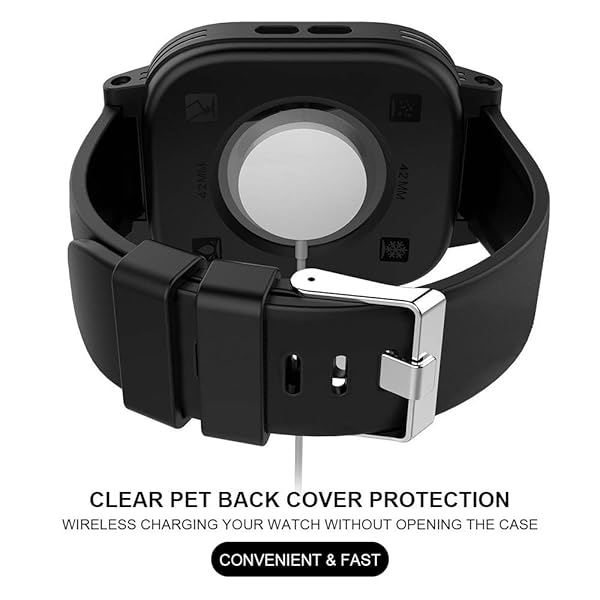 MIZUSUPI MIZUSUPI Waterproof Apple Watch Case 42mm 45mm 44mm 41mm 40mm 38mm with Band and Screen Protector for Series 8 7 6 5 4 3 2 SE SE2 - View 6 of 6