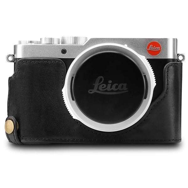 MegaGear MegaGear MG1603 Leather Camera Half Case for Leica D-Lux 7 - Durable & Stylish Protection in Black - View 5 of 9