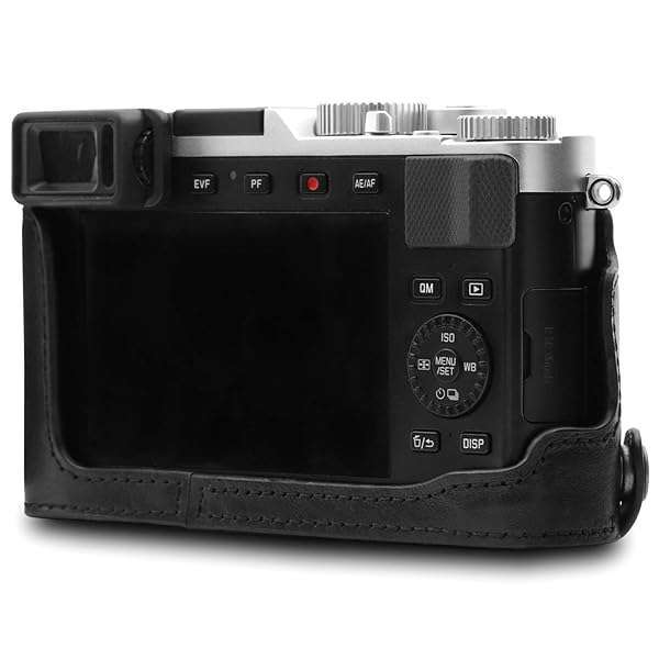 MegaGear MegaGear MG1603 Leather Camera Half Case for Leica D-Lux 7 - Durable & Stylish Protection in Black - View 9 of 9