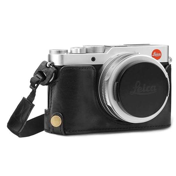 MegaGear MegaGear MG1603 Leather Camera Half Case for Leica D-Lux 7 - Durable & Stylish Protection in Black