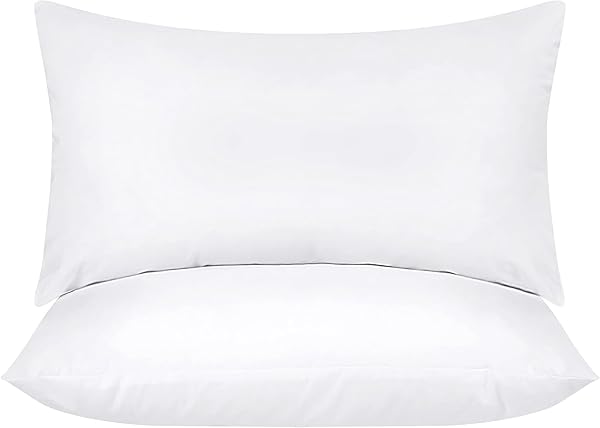 Utopia Bedding Utopia Bedding Throw Pillow Inserts (Pack of 2) - 12x20 White Decorative Pillows for Bed & Couch