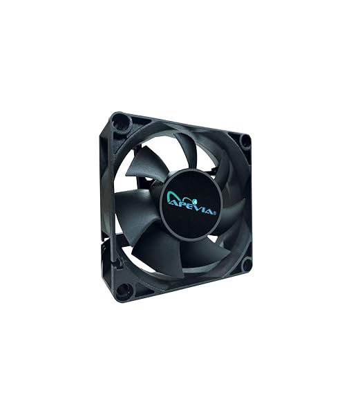 Apevia APEVIA 70mm Black Case Fan 4PIN Molex 3PIN Adapter CF7025S-5 Pack of 5 for Efficient Cooling - View 3 of 5