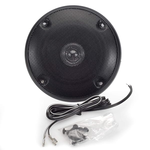 Magnadyne Magnadyne 4 Inch Black Dual Cone Audio Speakers with Grills & Mount Screws - High-Quality Sound Upgrade! - View 3 of 7