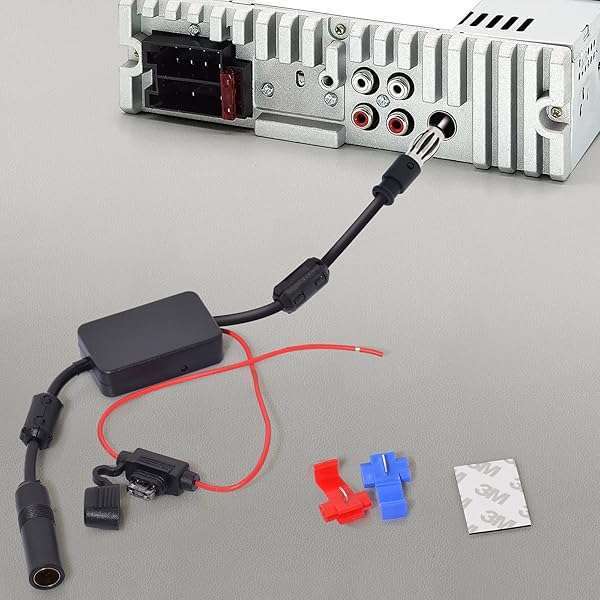 BINGFU Boost Your Car Radio Signal: Bingfu Universal FM Antenna Amplifier with 12V Power Supply for Trucks & SUVs - View 5 of 9