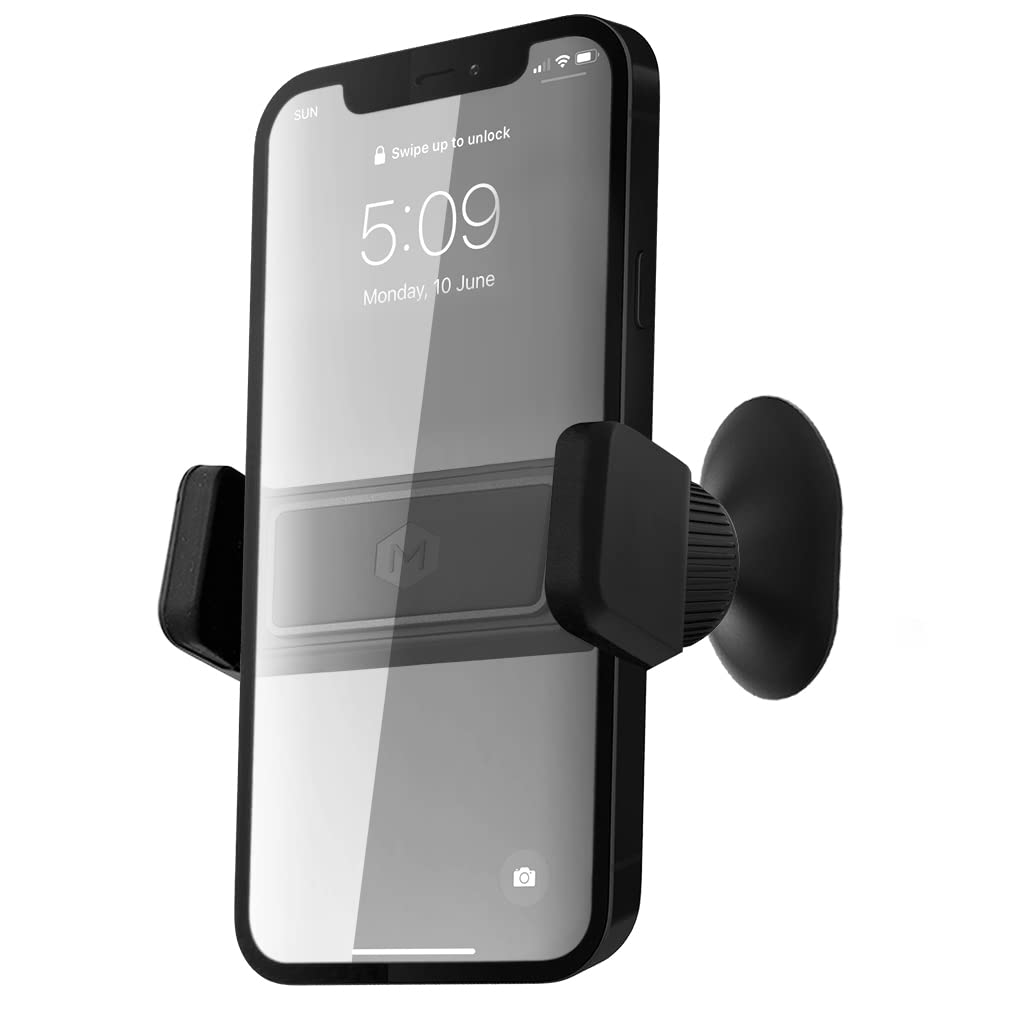 Mighty Mount Simpl Grip Dash Mount Phone Holder for Car One Touch Quick Grip Compatible with iPhone and Androids Black - View 3 of 9
