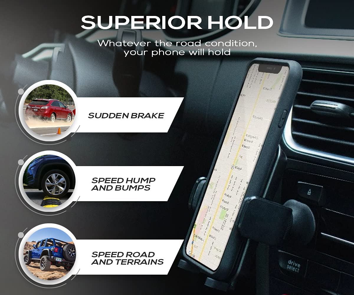 Mighty Mount Simpl Grip Dash Mount Phone Holder for Car One Touch Quick Grip Compatible with iPhone and Androids Black - View 8 of 9