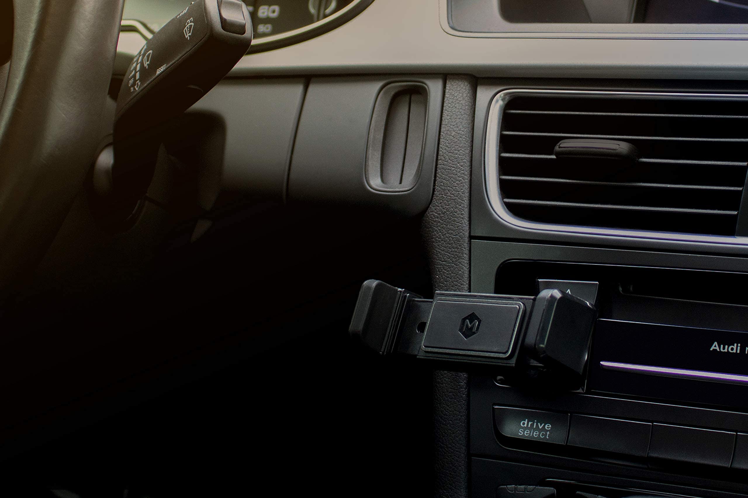 Mighty Mount Simpl Grip Dash Mount Phone Holder for Car One Touch Quick Grip Compatible with iPhone and Androids Black - View 9 of 9