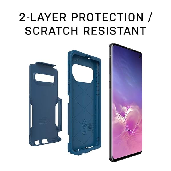 OtterBox OtterBox Commuter Series Case for Galaxy S10 Plus Blazer Blue Stormy Seas Blue Retail Packaging - View 7 of 8