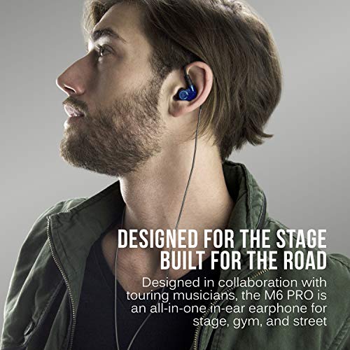 MEE audio Upgrade Your Sound: MEE Audio M6 PRO In-Ear Monitor Headphones for Musicians - 2nd Gen, Noise Isolating, Replaceable Cables (Blue) - View 3 of 10