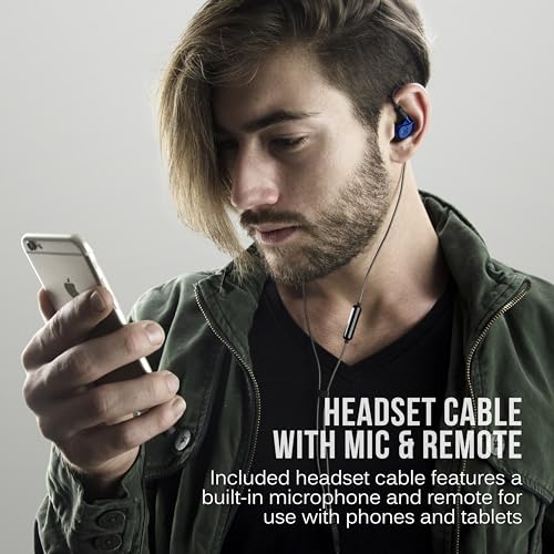MEE audio Upgrade Your Sound: MEE Audio M6 PRO In-Ear Monitor Headphones for Musicians - 2nd Gen, Noise Isolating, Replaceable Cables (Blue) - View 10 of 10