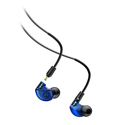 Upgrade Your Sound: MEE Audio M6 PRO In-Ear Monitor Headphones for Musicians - 2nd Gen, Noise Isolating, Replaceable Cables (Blue)