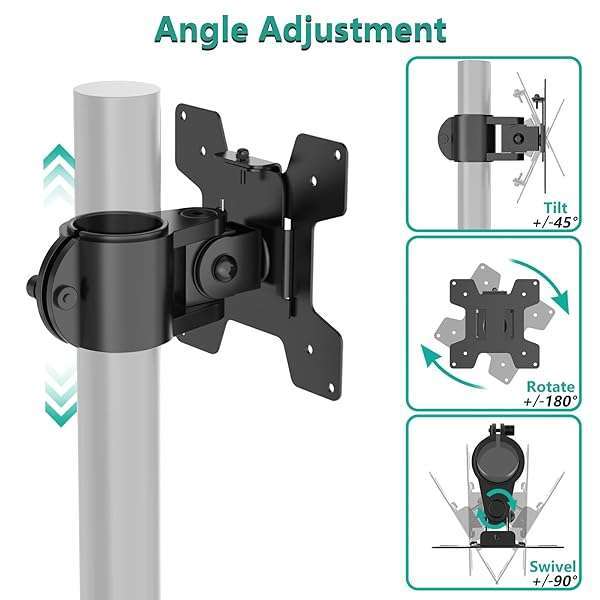 WALI Buy WALI Monitor Mounting Plate VES01 - 75x75 & 100x100 mm, Black | Durable & Easy Installation - View 6 of 8