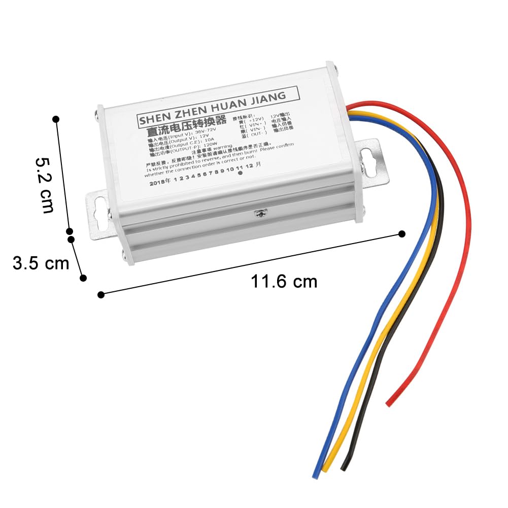 Wal front DC Converter Step Down Power Supply Module 36V to 12V 10A 120W for 12V Electronic Devices - View 3 of 9