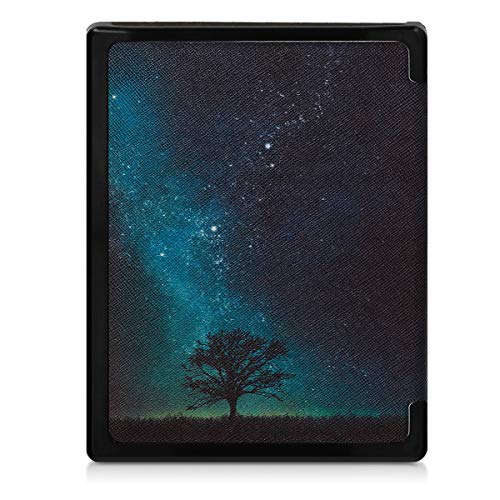 kwmobile KWMobile Kobo Aura Edition 1 Case - Cosmic Nature Blue/Grey/Black eReader Cover - View 4 of 8