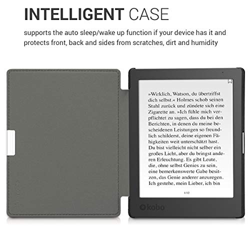 kwmobile KWMobile Kobo Aura Edition 1 Case - Cosmic Nature Blue/Grey/Black eReader Cover - View 5 of 8
