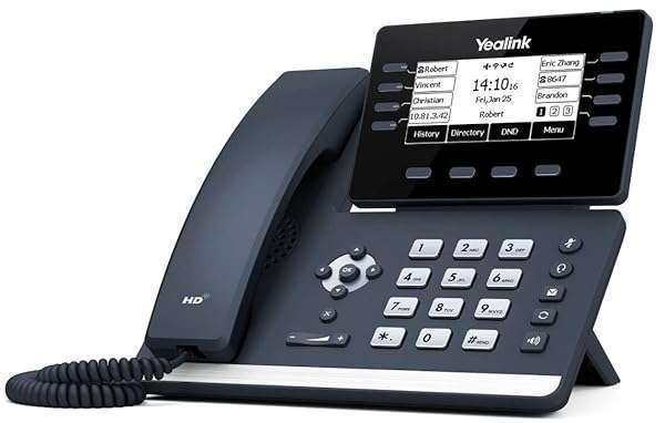 Yealink T53W IP Phone: 12 VoIP Accounts, 3.7-Inch Display, Wi-Fi & Gigabit Ethernet - SIP-T53W