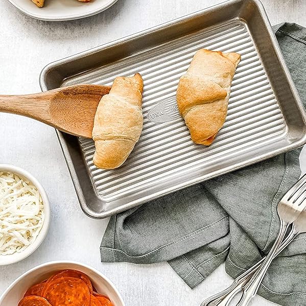 USA Pan USA Pan Bakeware Mini Sheet Pan Nonstick Baking Pan Warp Resistant Aluminized Steel for Perfect Baking Results - View 5 of 8