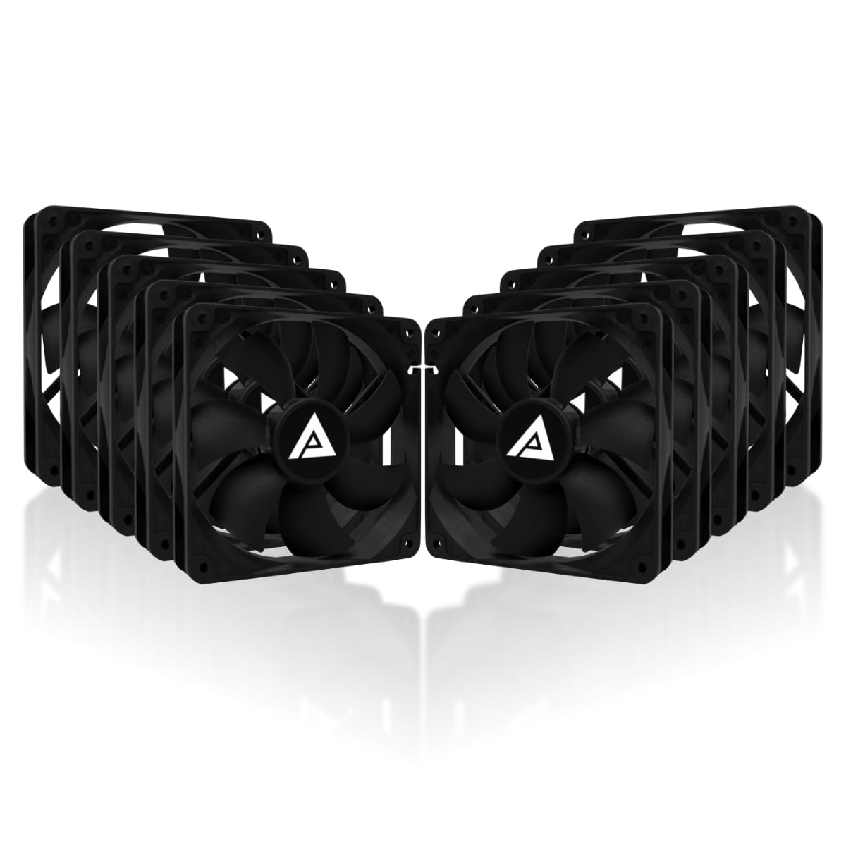 Apevia Apevia CO512L-RD Cosmos 120mm Red LED Ultra Silent Case Fan Pack of 5 with 16 LEDs and Anti-Vibration Rubber Pads - View 9 of 9