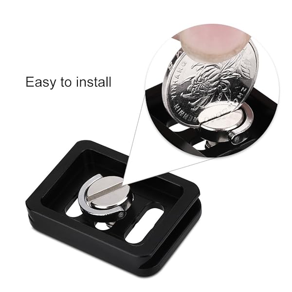 Serounder Serounder Quick Release Clamp Adapter Mini Portable Aluminium Alloy Camera Mount for SIRUI TY-C10 T005 T-025 Ball Head Photography Accessory - View 3 of 8