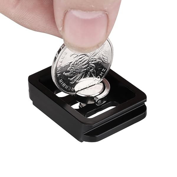 Serounder Serounder Quick Release Clamp Adapter Mini Portable Aluminium Alloy Camera Mount for SIRUI TY-C10 T005 T-025 Ball Head Photography Accessory - View 6 of 8