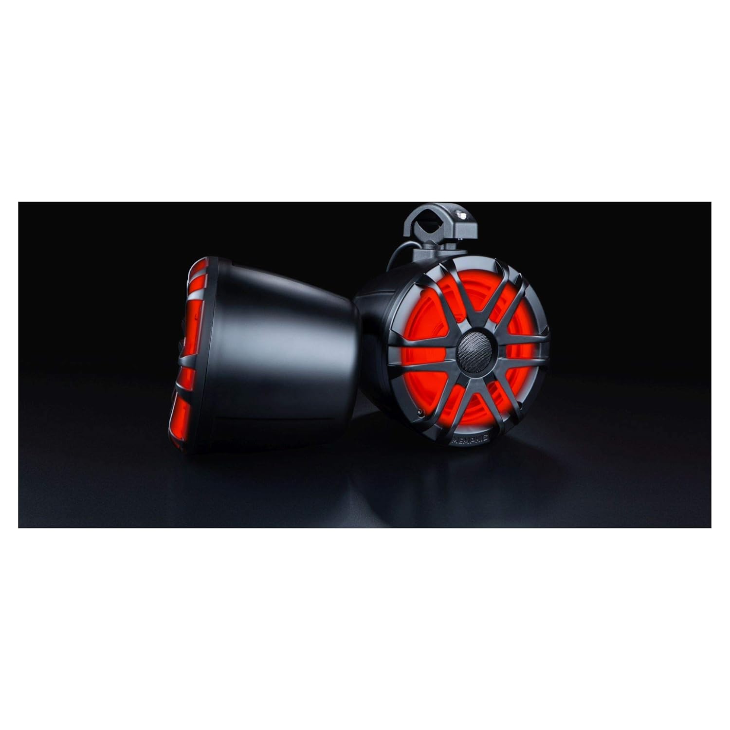 Memphis Memphis Audio MXA62PS 6.5 Inch LED Coaxial Powerports Speaker Pods for Roll Bars Black with LED Lighting - View 7 of 9