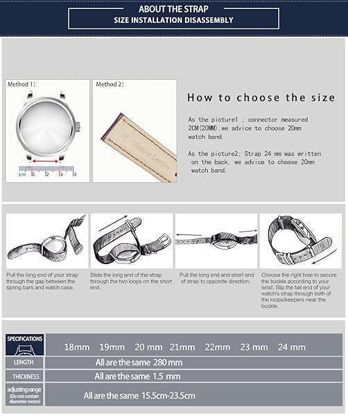 BINLUN BINLUN Premium Nylon Watch Strap - Heavy Duty Multicolor Bands for Men & Women (18-24mm) with Stainless Steel Buckle - Green/Black, 19mm - View 9 of 9