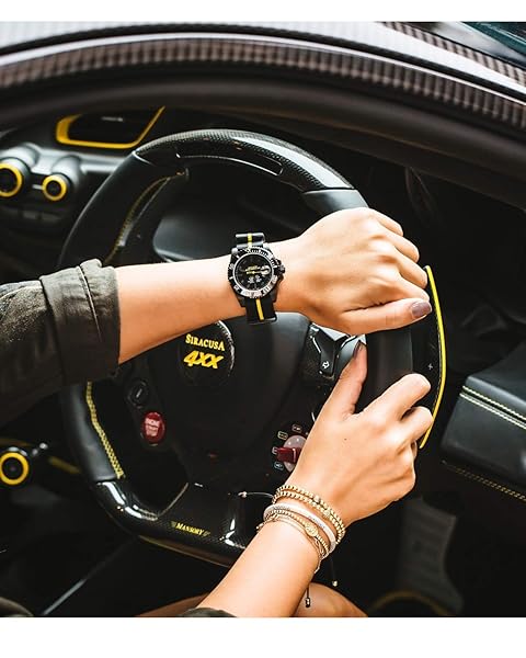 BINLUN BINLUN Thick Nylon Watch Strap Replacement Bands for Men 18mm 20mm 22mm 24mm Military Heavy Duty with Silver Black Stainless Steel Buckle - View 3 of 6