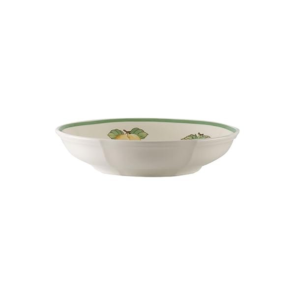 Villeroy & Boch "Villeroy & Boch French Garden Fleurence Pasta Bowl - Premium 9.25" Porcelain, Made in Germany, Stylish White & Color Design"
