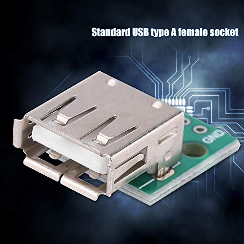 Walfront Walfront 10Pcs USB Type A Female 4-Pin DIP Socket Adapter Connector - 2.54mm Pitch Power Supply - View 6 of 10