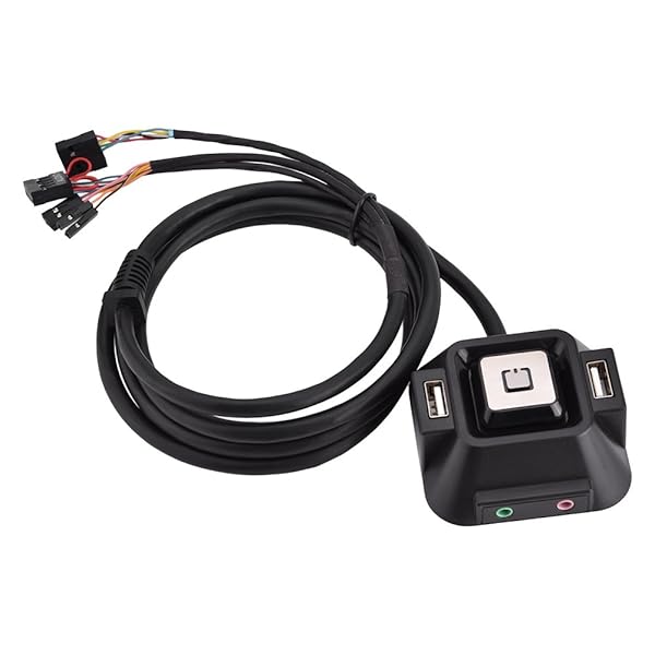 Upgrade Your Desktop PC: Dual USB Power Reset Button & Audio Ports for Enhanced Performance