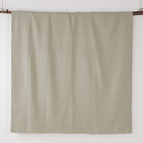 Levtex Home Levtex Home Cross Stitch Taupe King Quilt Set with Two King Pillow Shams Reversible Cotton Fabric 106x92in Quilt Size 36x20in Pillow Shams - View 7 of 7