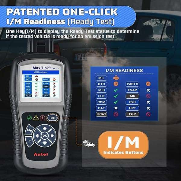 Autel Autel MaxiLink ML519 OBD2 Scanner: Enhanced Mode 6 Diagnostic Tool for Check Engine Codes & CAN Systems - View 4 of 10