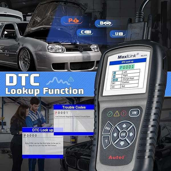 Autel Autel MaxiLink ML519 OBD2 Scanner: Enhanced Mode 6 Diagnostic Tool for Check Engine Codes & CAN Systems - View 6 of 10
