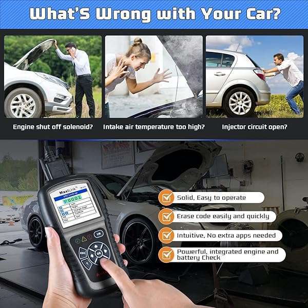 Autel Autel MaxiLink ML519 OBD2 Scanner: Enhanced Mode 6 Diagnostic Tool for Check Engine Codes & CAN Systems - View 8 of 10