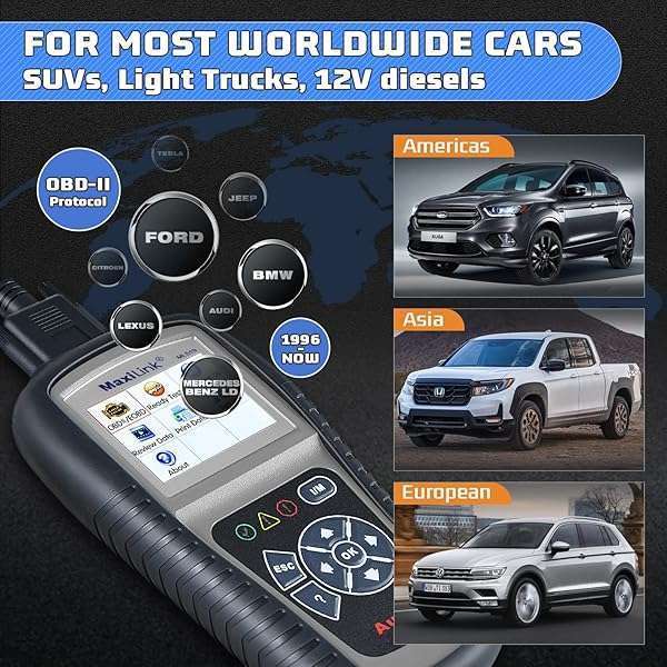 Autel Autel MaxiLink ML519 OBD2 Scanner: Enhanced Mode 6 Diagnostic Tool for Check Engine Codes & CAN Systems - View 9 of 10