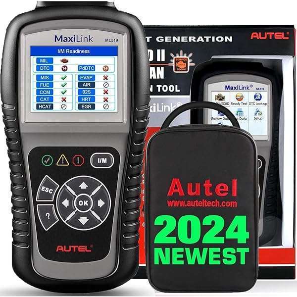 Autel Autel MaxiLink ML519 OBD2 Scanner: Enhanced Mode 6 Diagnostic Tool for Check Engine Codes & CAN Systems
