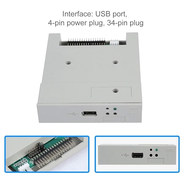 Bewinner Bewinner 3.5 inch USB Floppy Disk Emulator for 1.44MB Drives with Built-in Memory and 34-pin Interface for Industrial Control Equipment - View 6 of 9