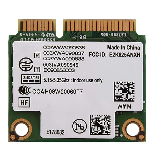 Dual Band 2.4G/5G Mini PCI-E WiFi Card 300Mbps AC 802.11 for Intel 6250 - Compatible with Dell, Asus, Toshiba, Acer
