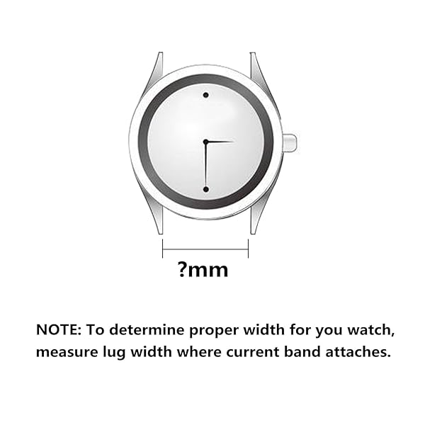 ULLCHRO ULLCHRO Waterproof Silicone Watch Strap Replacement Band 20mm White with Stainless Steel Deployment Buckle for Various Sizes - View 7 of 8