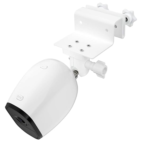 HOLACA HOLACA Gutter Mount for Arlo & Eufy Cameras - 2 Pack, White | Compatible with Pro 4, 2C Pro E, Wyze Cam & More - View 3 of 8