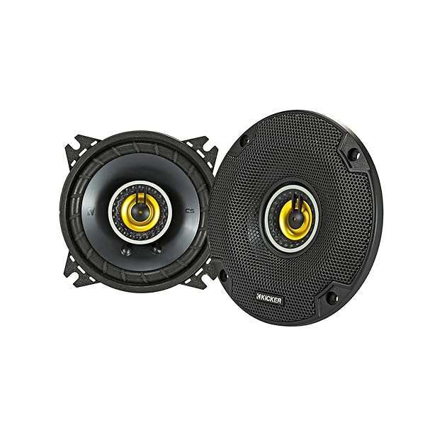 KICKER Kicker 46CSC44 CS-Series 4-Inch Coaxial Speakers - 4-Ohm Pair for Superior Sound - View 2 of 9