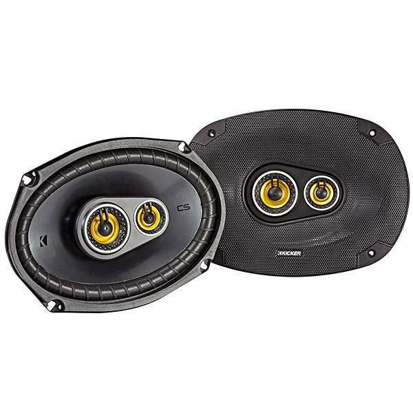 KICKER Upgrade Your Sound: Kicker CS Series 150W 6x9 Inch Car Audio Coaxial Speakers - Black Pair - View 3 of 10
