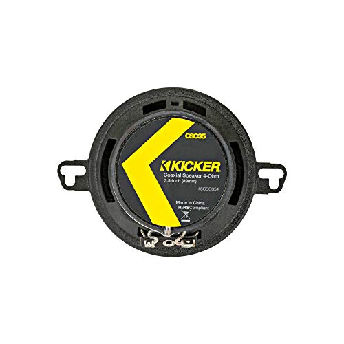 KICKER Kicker 46CSC354 CS-Series 3.5-Inch Coaxial Speakers - 4-Ohm Pair for Superior Sound Quality - View 4 of 10