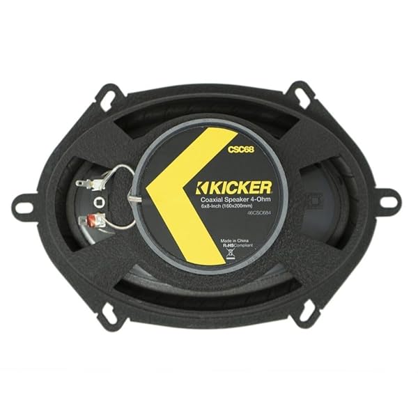 KICKER Upgrade Your Sound: KICKER CS Series CSC68 6x8 Inch Car Audio Speakers (2 Pack) - Black - View 4 of 10