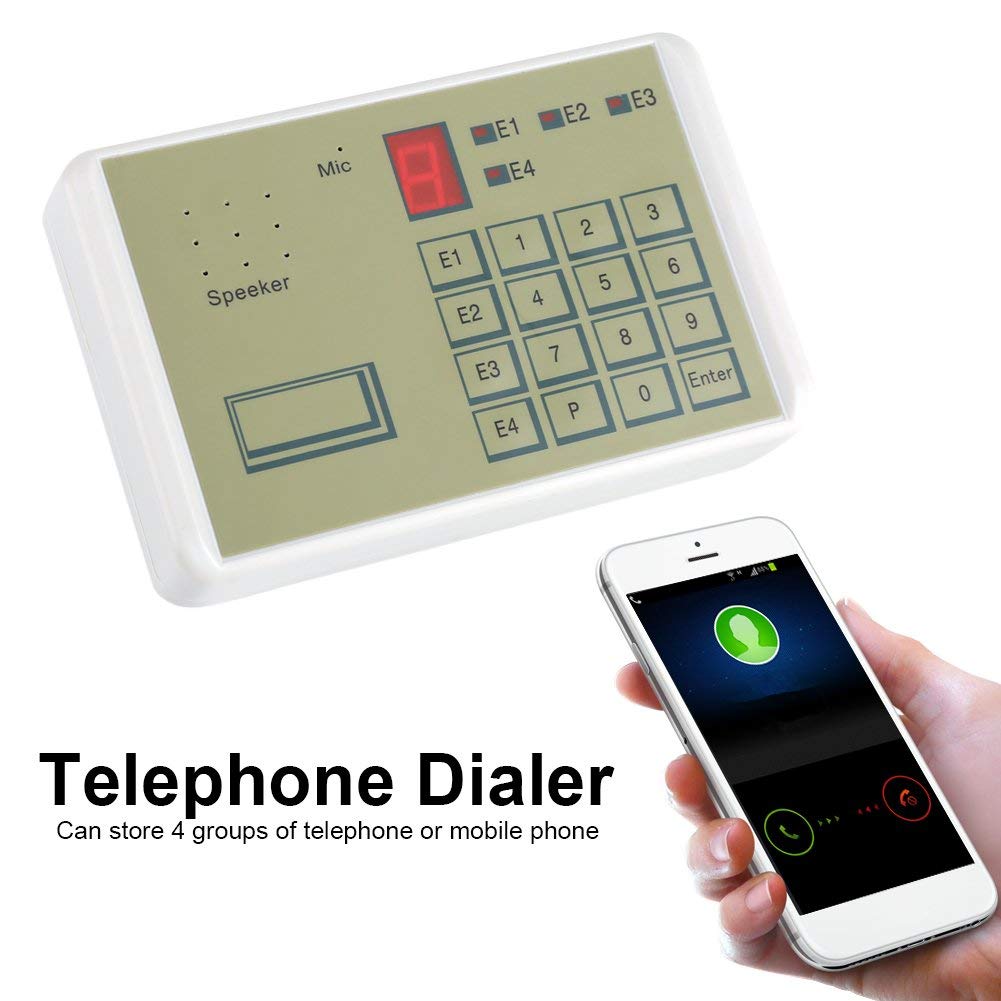 Bewinner Wired Telephone Voice Dialer Auto-dialer Security System for Home and Office Burglar Alarm - View 3 of 9