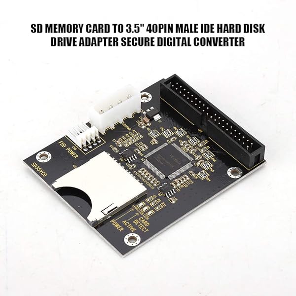 ASHATA ASHATA SD to IDE Adapter: 40Pin Male for SD/SDHC/SDXC/MMC - Compatible with DOS, Windows 98SE, Me, 2000, XP, Vista - View 4 of 10