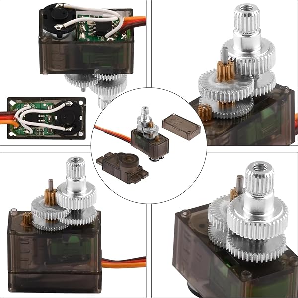 diymore diymore 4pcs DM90S Servo Micro 180Â° 9 Gram Metal Gear Servo Digital Micro Servo Motor for 450 RC Helicopter Plane Boat Car (180 Rotating) - View 3 of 8