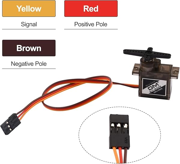 diymore diymore 4pcs DM90S Servo Micro 180Â° 9 Gram Metal Gear Servo Digital Micro Servo Motor for 450 RC Helicopter Plane Boat Car (180 Rotating) - View 8 of 8